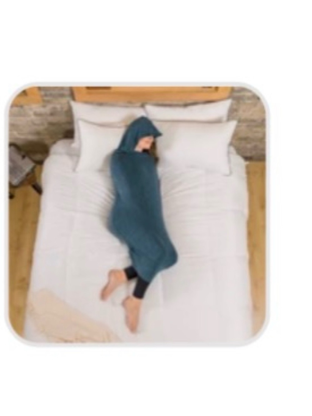 HugSleep Sleep Pod Mini- Medium Turquoise with Hood